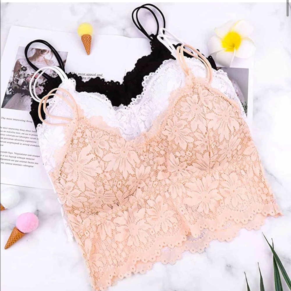 4 Pack Lace Bralette Bandeaus